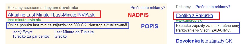 nastavenie google adwords